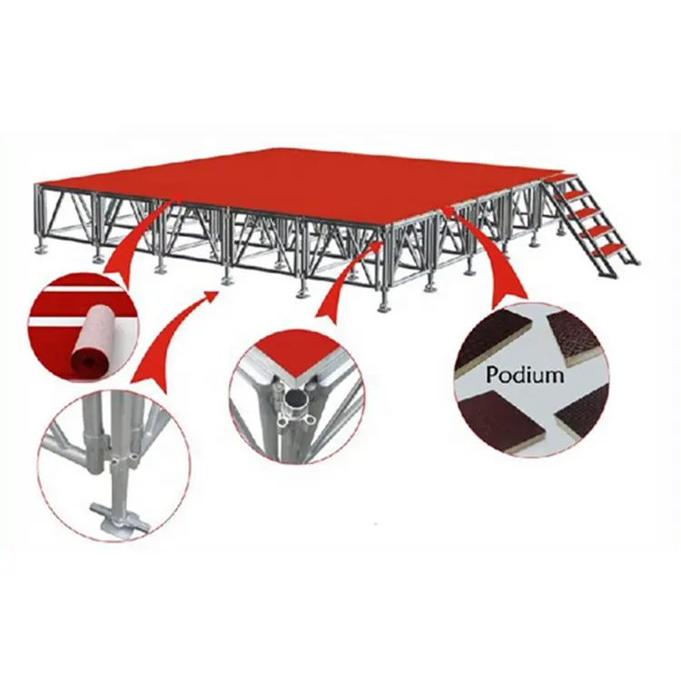 dragon customized aluminium concert stage for stage gear