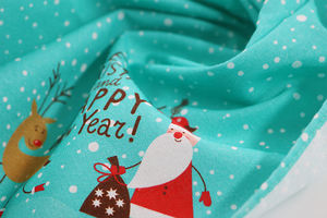 Pañuelo triangular de algodón con estampado personalizado para mascotas, pañuelos navideños para perros - Product Image 5