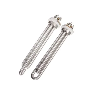 415v electric 3kw 6kw 9kw 12kw stainless steel immersion industrial tubular water heating element