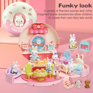 2025 New Donut Backpack <b>Playhouse</b> Kitchen Toys Pretend Play Set Food Accessories for <b>Indoor</b> Outdoor Fun Kids' Role Play Toy Box - Product Image 4