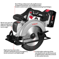 Sierra Circular Eléctrica de Alta Calidad con Motor sin Escobillas, Herramienta Eléctrica Profesional para Cortar Madera, Hoja de 165 mm, para Uso Doméstico