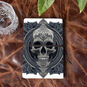 Phong cách quyến rũ phong cách PU đẹp máy tính xách tay tuyệt vời cho Nhật ký văn phòng và quà tặng kỳ nghỉ với hộp sọ với Patter trang trí công phu - Product Image 3