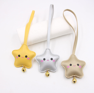 พวงกุญแจหนัง PU ขายส่งปี 2025 รูปดาวนูน ห้าแฉก สำหรับตกแต่งกระเป๋า - Product Image 6