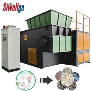 High Capacity Good Quality Waste Plastic Pipe Shredder Machine Automatic with Gearbox and Pump for <strong>Rubber</strong> <strong>Shredding</strong> PE Lumps - Product Image 1