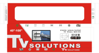 Support mural universel fixe pour TV LED LCD Mount Rack Soporte Para TV 40-100 pouces