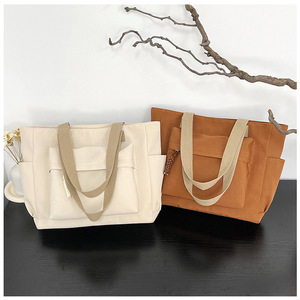 <span class=keywords><strong>Borsa</strong></span> Tote in Tela Pratica da Donna con Cerniera, <span class=keywords><strong>Scomparti</strong></span> Multipli, Grande Capacità per Uso Quotidiano, Shopping e Pendolarismo - Product Image 1