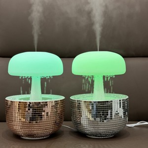 Nuevo Difusor de Aceites Esenciales con Innovadoras Luces LED, Humidificador con Efecto de Lluvia y Bola de <span class=keywords><strong>Discoteca</strong></span>, para Disfrutar de un Momento de Relajación - Product Image 3