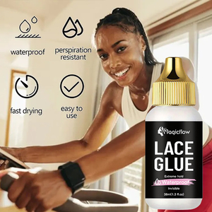 Wholesale 38ml/1.3oz Front Lace Wig Glue Waterproof Strong Hold Custom Logo Gold Lid Hair Glue <strong>Adhesives</strong> - Product Image 3