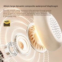 Casque circum-auriculaire ANC sans fil 5.4, best-seller KQM-02, style rétro américain avec chargement Type-C
