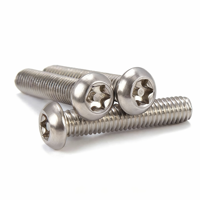 Vis de sécurité à tête bouton Torx en acier inoxydable SUS304/316, vis métrique antivol à tête ronde encastrée en étoile M2-M12