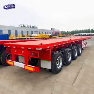 Giá rẻ tri-trục 3 4 trục 40ft rơ moóc 50 tấn 40ft 50ft container Chassis phẳng Trailer bán để bán