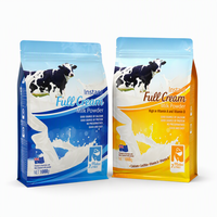Sacs thermoscellés personnalisés pour poudre de lait, sachets d'emballage alimentaire pour collagène avec fermeture éclair robuste