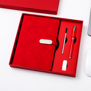 XP-Promos شعار مخصص A5 مخطط دفتر ملاحظات للمناسبة طقم صندوق هدايا مع قلم - Product Image 5