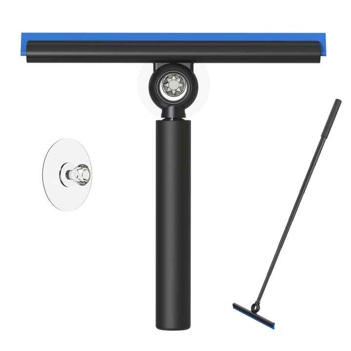 IKIMAKIST Glass Cleaning Squeegee Kit - Extendable 37.8-51" Handle With Mop, Spray Bottle & Drip Catcher - View #8
