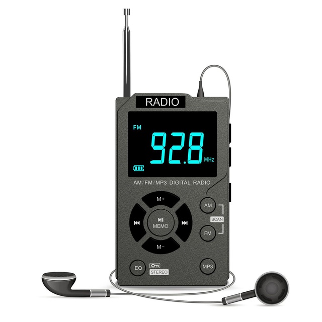 Old Man Radio Portable Mini Pocket Manual MP3 AM FM Radio