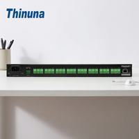 Thinuna IP-9632EM III Matriz de Alarma de Red IP de 32 Canales, Unidad de Entrada de Señal de Incendio para Sistema de PA con Respuesta <0.1s y Respaldo de CC24V