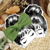 Cartes de présentation personnalisées pour bandeaux avec pinces en papier, étiquettes pour accessoires capillaires, supports pour élastiques et nœuds, cartes d'emballage cadeau