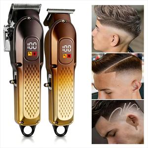 Kit de coupe de cheveux <span class=keywords><strong>sans</strong></span> <span class=keywords><strong>fil</strong></span> pour hommes, appareil de rasage rechargeable, <span class=keywords><strong>tondeuse</strong></span> à cheveux <span class=keywords><strong>sans</strong></span> <span class=keywords><strong>fil</strong></span> multi-vitesses pour barbier - Product Image 1