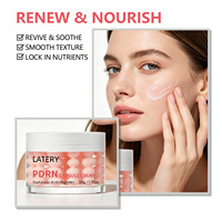 Crème en capsules PDRN avec acide hyaluronique et peptides, hydratante, réparatrice, raffermissante, lissante des ridules, crème hydratante pour la barrière cutanée