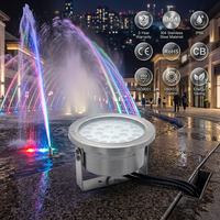 Projecteur LED RGB DMX512 submersible IP68 pour fontaines aquatiques, piscines de centres de villégiature et spectacles aquatiques
