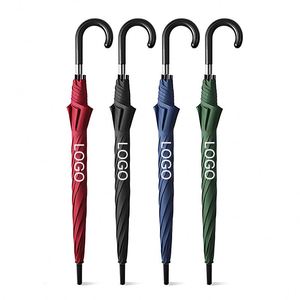 Promotion Straight Premium <b>Automatic</b> 8k Strong Ribs Golf <b>Umbrella</b> Windproof Advertising Hook Handle Straight <b>Umbrella</b> for Rain - Product Image 1