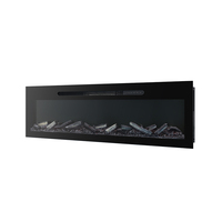 Cheminée électrique encastrable murale à LED, classe A+++, à haut rendement énergétique, avec flamme décorative pour usage domestique - Vente en gros