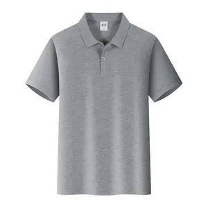 TシャツプリントロゴPOLO SHIRTスーパークールWORSTED COTTON POLOシャツ