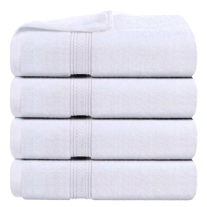 Serviette de bain et de toilette unie en coton 100% brodée avec logo personnalisé, motif fantaisie, séchage rapide, anti-enfants, vente en gros - Product Image 1
