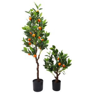 Décoration de salon personnalisée <span class=keywords><strong>Kumquat</strong></span> en plastique mandarine oranges plante fruit oranger artificiel - Product Image 5