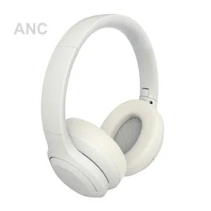 Headset BT nirkabel inalambronos ANC Hybrid, headset penghilang kebisingan aktif, Headphone atas telinga