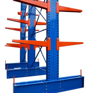 Étagère cantilever robuste pour le stockage de tuyaux en acier, de profilés en bois et de matériaux longs - Product Image 1