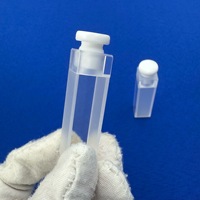 Customized Clear High Temperature Resistant Quartz Cuvette With Cap for Laboratory Use