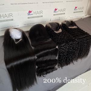 Peluca de Cabello Virgen al por Mayor con Densidad del 200%, Transparente HD para Encaje 13x4, Peluca Frontal de Encaje Larga sin Pegamento para Bebés - Product Image 2