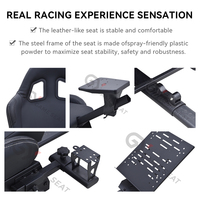 Simulateur de course pliable GY014, cockpit de jeu de simulation de course, chaise de simulateur de conduite pour PC Logitech G25 G27 G29 Thrustmaster Playstation