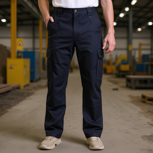 Pantalon cargo ignifuge pour homme, noir, taille XXL, multi-poches, vêtements de travail de sécurité, protection contre le feu - Product Image 2