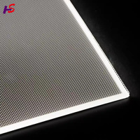 Diffuseur de lumière TFT en acrylique HONGSHENG de 2 mm d'épaisseur, haute qualité, guide STN découpé au laser, PMMA rétroéclairé par LED, luminosité 90 %, personnalisable