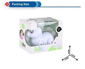 Jouets pour bébés et enfants Jouets amusants en plastique pour animaux, lapins intelligents, robots électriques, jouets avec oreilles tremblantes, lumière et musique - Product Image 6