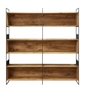 Antique Natural Solid Wood Cabinet Bedroom Suite wooden bookcase