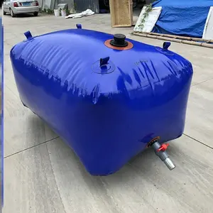 rainwater tank Hot Selling 200000 Liter Portable Inflatable Grey Tarpaulin Flexible Water Storage Pillow Tank for Industry