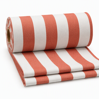 Coussin de chaise de patio en tissu Cabana Stripe Olefin à nouer, séchage rapide, 300 g/m², résistant aux UV