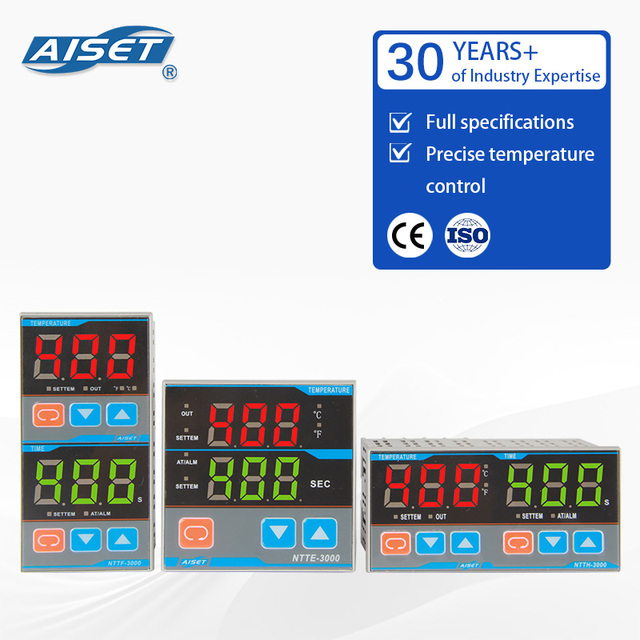 NTT-3000 Intelligent Digital Temperature Controller Timer Function IP65 2-Year Warranty for Printing Heat Transfer Machines