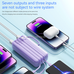 Nouvelle arrivée Offre Spéciale chargeur de banques d'alimentation <span class=keywords><strong>portable</strong></span> à charge rapide 4 en 1 câbles intégrés 30000mAh Power Bank - Product Image 3