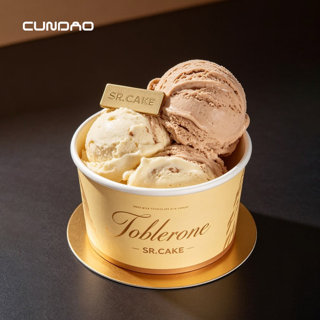 Wholesale Custom Printed Logo Ice Cream Cup 3oz 5oz 8oz for Frozen Yogurt Disposable Ice Cream Container with Lid