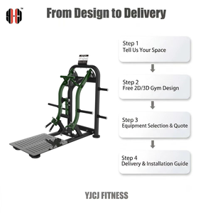 Barres de traction indépendantes en acier pour rangée arrière, avec plateforme large antidérapante et poteaux de chargement de plaques, pour équipement de gym commercial durable - Product Image 2