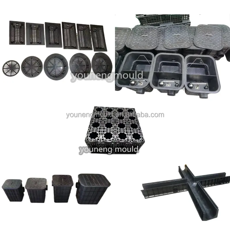 Building Drainage System Cover Mold Clip out Plastic Grate Injection Mould