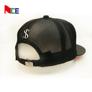 6 panel de alto perfil <span class=keywords><strong>yupoong</strong></span> para camionero gorras de alta calidad negro medio casquillo del camionero de malla - Product Image 5