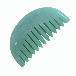Peigne de massage en aventurine verte, peigne de massage du cuir chevelu, peigne de massage du dos, outil de massage - Product Image 4