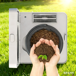 OEM 2.5L Smart Waste Kitchen Composter Turning Food Waste to <strong>Compost</strong> Electric <strong>Compost</strong> Bin Factory Whole Customized White - Product Image 5