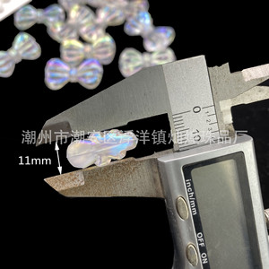 Nœud irisé en acrylique 22 mm pour accessoires de bijoux DIY, pinces à cheveux, chaînes de coque de téléphone - Product Image 4