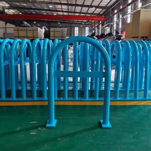 Soporte de estacionamiento de bicicletas Estación de acoplamiento de bicicletas Estante de estacionamiento de bicicletas de acero inoxidable Piso - Product Image 5